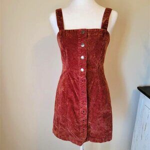 Aeropostale Corduroy Button-front Jumper Dress